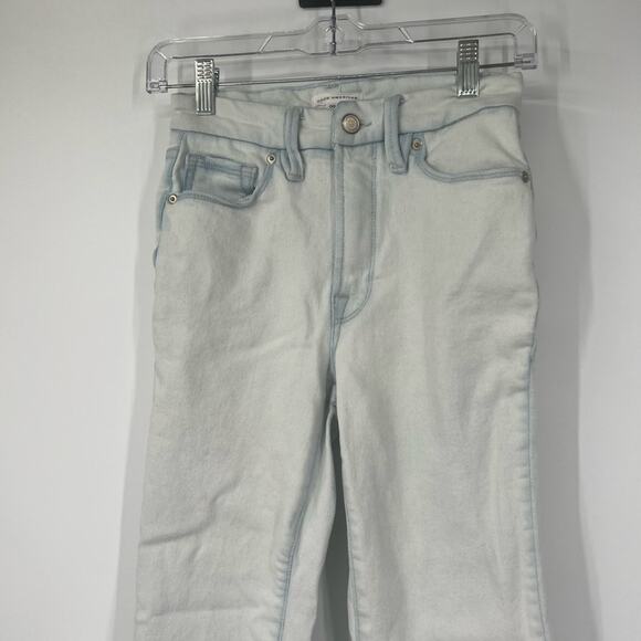 Good American Good Classic High Rise Jeans Deep V Yoke GCDVNF619T Indigo121 - Picture 3 of 9